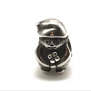 Pandora Retired Little Boy Holding Flower Charm